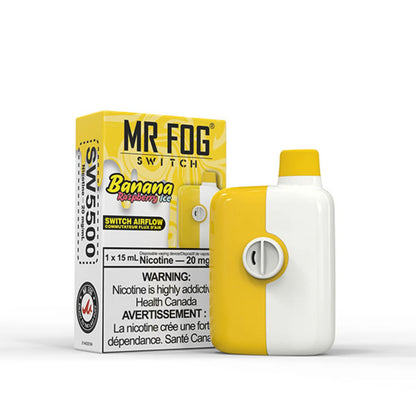 MR FOG SWITCH DISPOSABLE RECHARGEABLE VAPE - 5500 PUFFS - 15ML