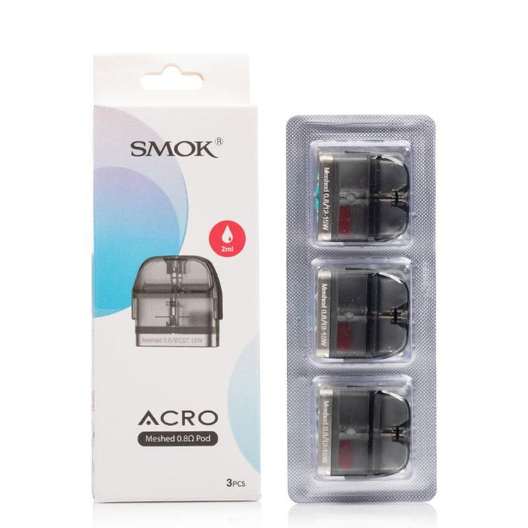 SMOK ACRO Empty Replacement Pods (3 Pack)(ON SALE)