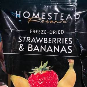 HOMESTEAD Reserve - Freeze-Dried Strawberries & Bananas
